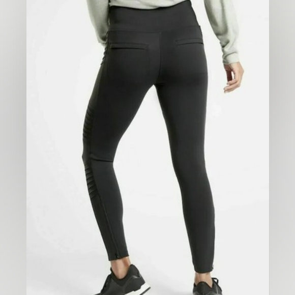 Athleta Delancey black moto tight leggings Size Small - Picture 2 of 9